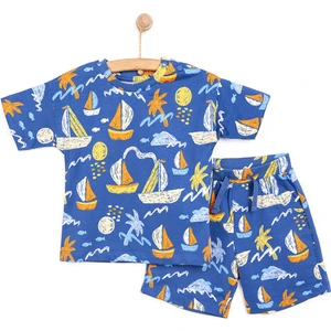 Hellobaby Little Sailor Erkek Tshirt-Şort Erkek Bebek