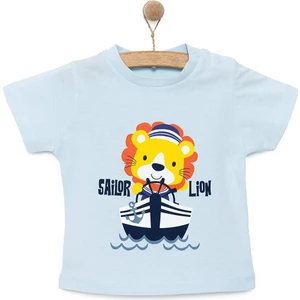 Basic Erkek Gemici Aslan Baskılı T-Shirt Erkek Bebek
