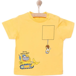 Basic Erkek Iş Makinesi Baskılı T-Shirt Erkek Bebek