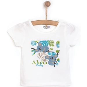 Basic Koala Baskılı  Tshirt Kız Bebek
