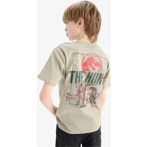 Erkek Çocuk Jurassic World Bisiklet Yaka Sırt Baskılı Kısa Kollu Tişört E3119A825SM