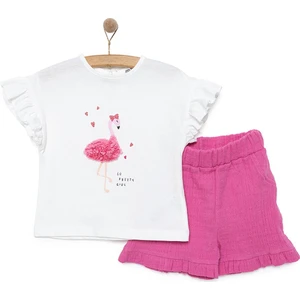 Hellobaby Little Blooms Kız Tshirt-Şort Kız Bebek
