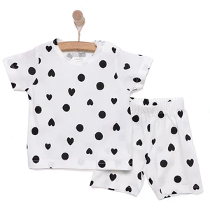 Hellobaby Kız Puantiyeli Kısa Kol Pijama Takımı