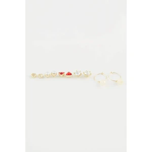 Kadın 5'li Gold Küpe E3058AXNS