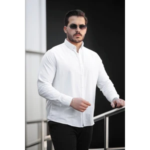 York Keten Erkek Gömlek - Beyaz