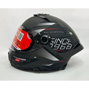 mt Thunder 4sv Luminence D1 Şefaf Vizörlü Mat Renk - Güneş Vizörlü