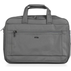 71243 Gri Kumaş Laptop Bölmeli Evrak Çantası
