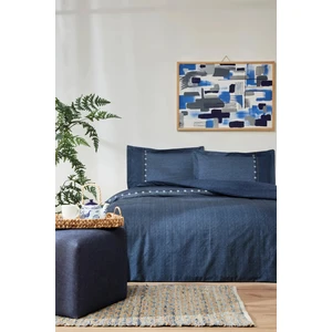 Oregon Fitted Çift Kişilik Nevresim Takımı - Lacivert