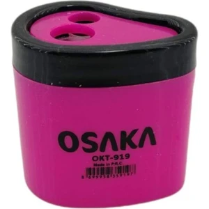 Pembe Çift Hazneli Damla Şekilli Kalemtraş