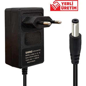19 Volt 1.58 Amper 5.5*1.7 Uçlu Yerli Üretim Priz Tipi Notebook Adaptör