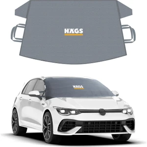 Buz ve Kar Önleyici Araç Ön Cam Örtüsü Brandası / Oto Cam Koruyucu Güneşlik (162X106CM) S Gri