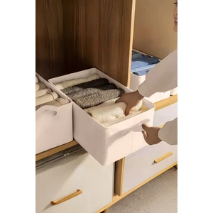 1 Adet Tela Çelik Dolap Içi Düzenleyici 45 x 25 x 20 Raf Düzenleyici Saklama Katlanabilir Kıyafet Organizeri