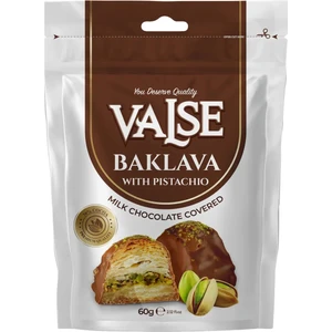 Sütlü Çikolata Kaplı Antep Fıstıklı Baklava Draje 60 gr
