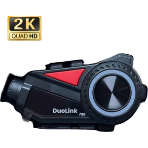 DuoLink X74 Pro İnterkom Motosiklet Kameralı 360° Modül 6 Kişi Bluetooth Kask Intercom Video Kayıt Kulaklık