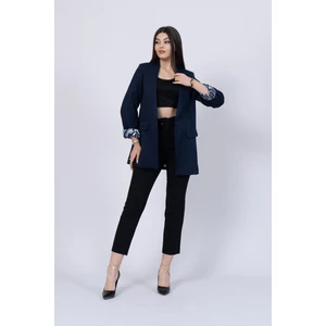 Leopar Desen Astarlı Oversize Trend Ceket 8609