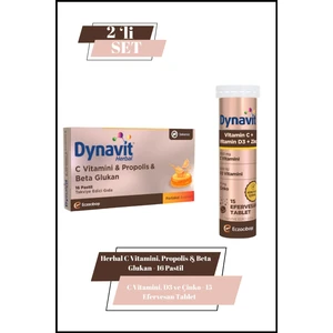 C Vitamini, D3 ve Çinko Efervesan & Herbal C Vitamini, Propolis & Beta Glukan