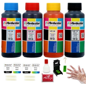 Canon Uyumlu MG2551S MG2556S PG-545 CL-546 Kartuş Uyumlu Dolum Seti 4X100 Gr. Aparatlı+Solüsyonlu