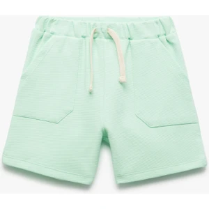 Pamuklu Beli Bağcıklı Cep Detaylı Basic Şort