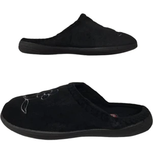 Siyah Çiçek Desenli Ev Içi Ultra Hafif Günlük Terlik