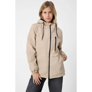 Kadın Taş Kürklü Su ve Rüzgar Geçirmez Kapüşonlu Kışlık Mont & Kaban & Parka FMM-100-K