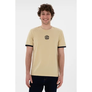 U.S. Polo Assn. Erkek Açık Haki Tişört 50306900-VR183