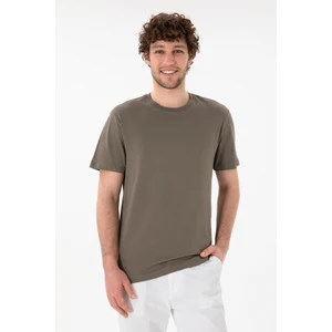 U.S. Polo Assn. Erkek Regular Fit Bisiklet Yaka Vizon Basic Tişört 50305928-VR052