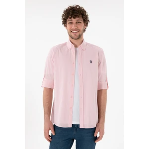 U.s. Polo Assn. Erkek Açık Pembe Gömlek Basic 50306285-VR078