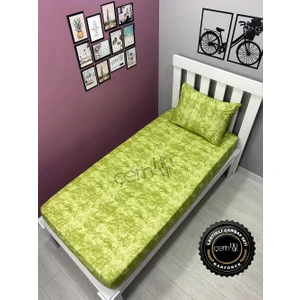Çetin Home Kumaş Lastikli Çarşaf Seti Tek Kişilik 3 Ebat Gölge Yeşil 90x190
