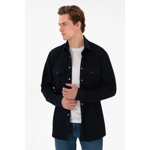 U.S. Polo Assn. Erkek Lacivert Gömlek Örme 50305605-VR033