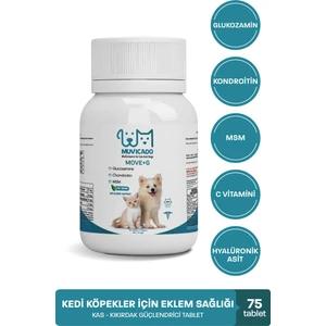 Kedi ve Köpeklerde Hareket Sağlığı Destekleyici Glukozamin Tablet  Glukozamin Msm Chondroitin Move G
