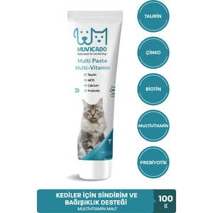 Kedi Multi Vitamin Malt Macunu - Multi Paste - Kedilerde Sağlık Sistemi Güçlendirici Tüy Yumağı Önleyici