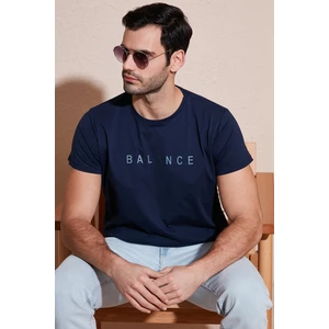 Pamuklu Slim Fit Bisiklet Yaka T Shirt Erkek T Shirt 541BALANCE