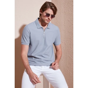 Pamuklu Regular Fit Fermuarlı Polo Yaka T Shirt Erkek Polo Yaka T Shirt 5902434
