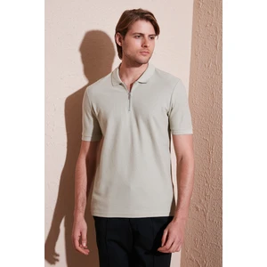 Pamuklu Regular Fit Fermuarlı Polo Yaka T Shirt Erkek Polo Yaka T Shirt 5902434