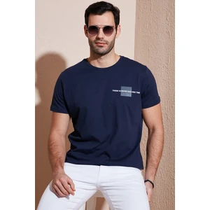 Bisiklet Yaka Pamuklu Slim Fit T Shirt Erkek T Shirt 541THERE
