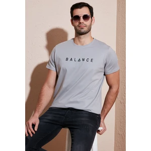 Pamuklu Slim Fit Bisiklet Yaka T Shirt Erkek T Shirt 541BALANCE