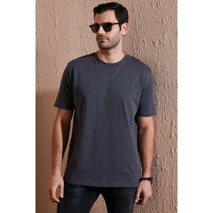 Pamuklu Relaxed Fit Sıfır Yaka T Shirt Erkek T Shirt 5905446