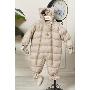 Benitto Kids Unisex Kapüşonlu Fermuarlı Bebek Astronot Tulum 51330