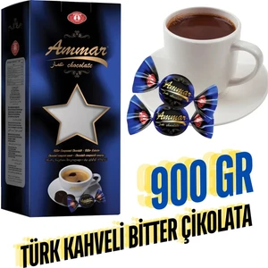 Türk Kahvesi Dolgulu %80 Bitter Çikolata (900 gr) Glutensiz