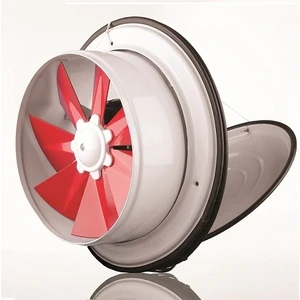 25 cm K 25 1375 D/D 220 230 Volt Monofaze Kapaklı Pencere Tipi Aksiyal Fan Aspiratör