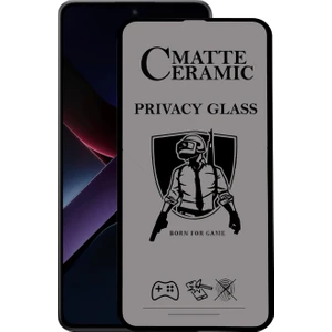Kzy Xiaomi Poco X7 Pro ile Uyumlu Tam Kaplayan Mat Seramik Nano Esnek Hayalet Ekran Koruyucu