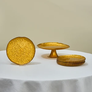 Zerrin Cam 7 Parça Pasta / Tatlı Seti 28 cm