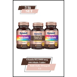 Vitamin B12 1000 Mcg & Multi-Daily 30 Kapsül X2