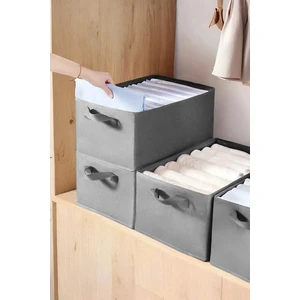 4 Adet Tela Dolap Içi Raf Düzenleyici Mukkavva Katlanabilir Kıyafet Saklama Kutusu 45  cm  x 25  cm  x 20 cm