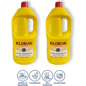 Klorak Çamaşır Suyu 2000 ml 2 Adet