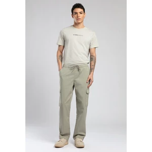 Lee Cooper Jogger Cargo Erkek Dokuma Pantolon Haki