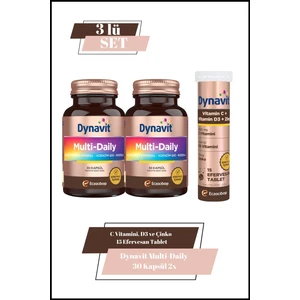 Multi-Daily 30 Kapsül X2 & C Vitamini, D3 ve Çinko