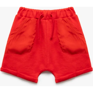 Beli Lastikli Pamuklu Cep Detaylı Basic Şort