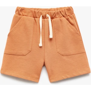 Pamuklu Beli Bağcıklı Cep Detaylı Basic Şort