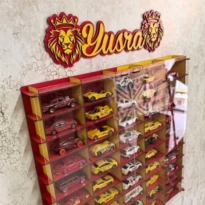 Good Sign 1/64 Ölçek 50ARAÇLIK Taraftar Serisi Hotwheels Matchbox Metal Araç Uyumlu  Model Oyuncak Araba Rafı